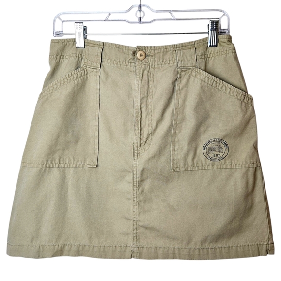 Abercrombie & Fitch 1892 Collection Cotton Khaki Mini Skirt M - Picture 1 of 9